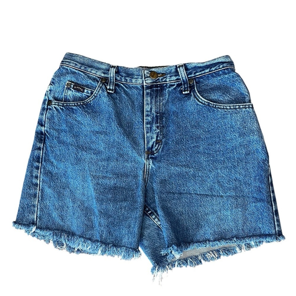 High Rise mom Riders cut off denim jean festival shorts-31W